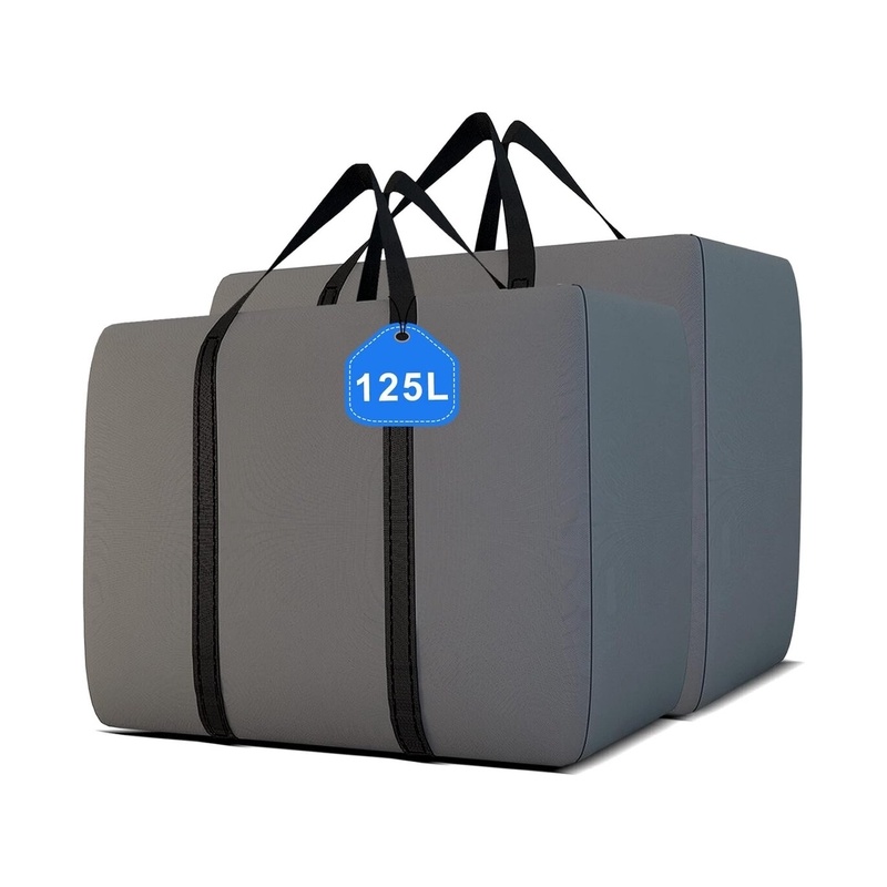 Taitettava laukku Oxford XXL, 125 l, harmaa