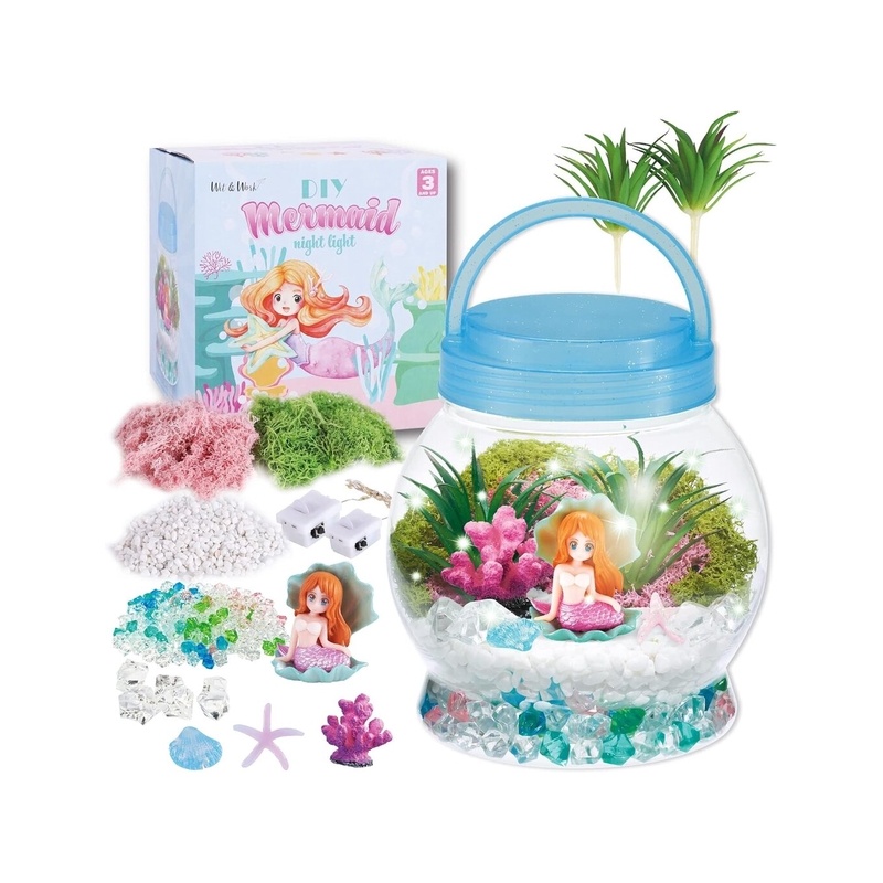 Wit & Work DIY Mermaid-yövalosetti tytöille