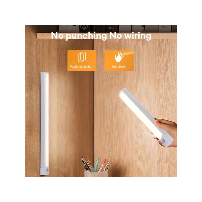 LED lamp with motion sensor Karrnite, 30 cm, white light