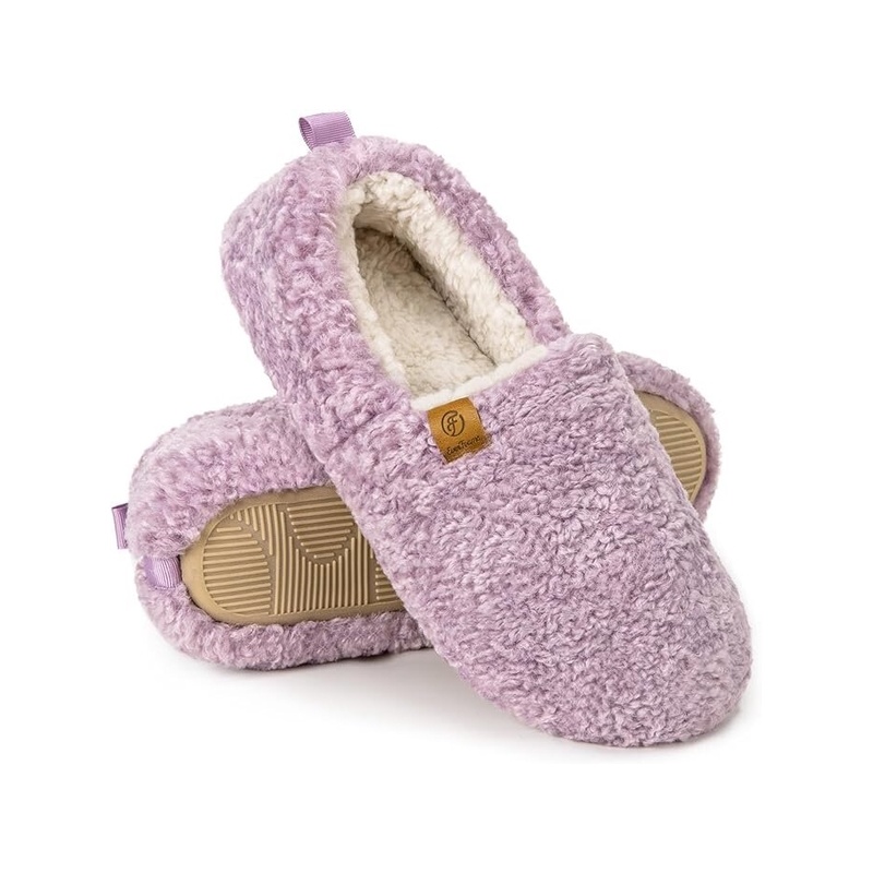 EverFoams naiste mäluvahust lambanahast sussid, lilla 38-39 EU