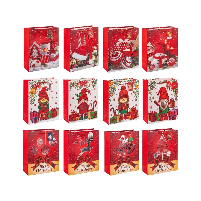 Dovanų maišelių rinkinys, 12vnt.