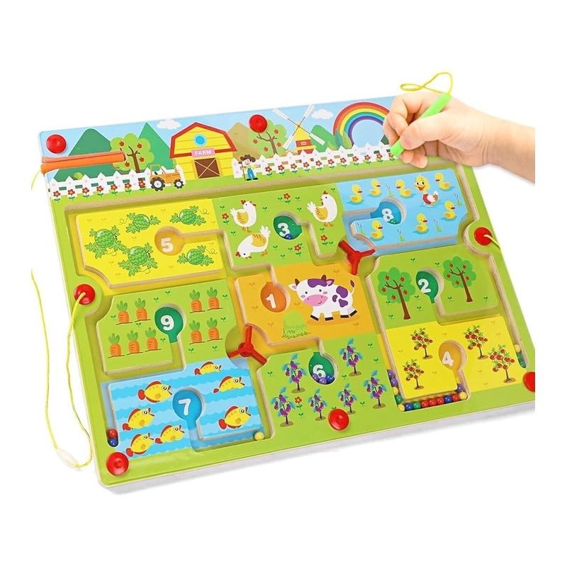 Magnētiskā labirinta interaktīva rotaļlieta Homcent