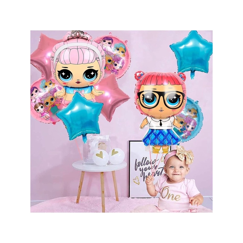 Balionų rinkinys mergaitėms Saban, 10 vnt.