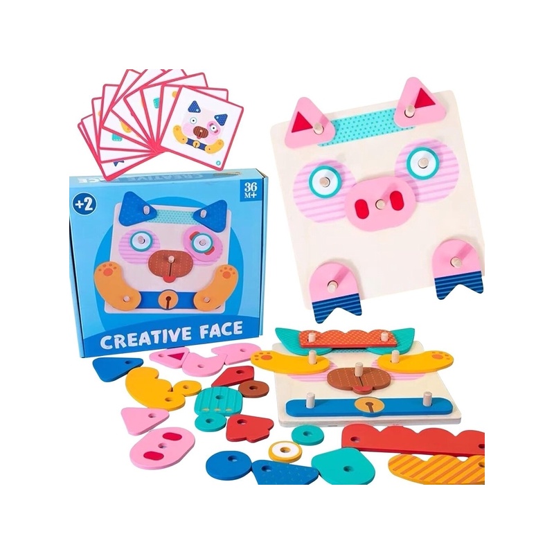 Laste Montessori puslelaud Siairo