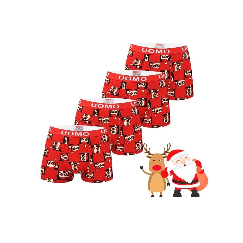 Boxers for boys TrendyBoy, 4 pcs, red