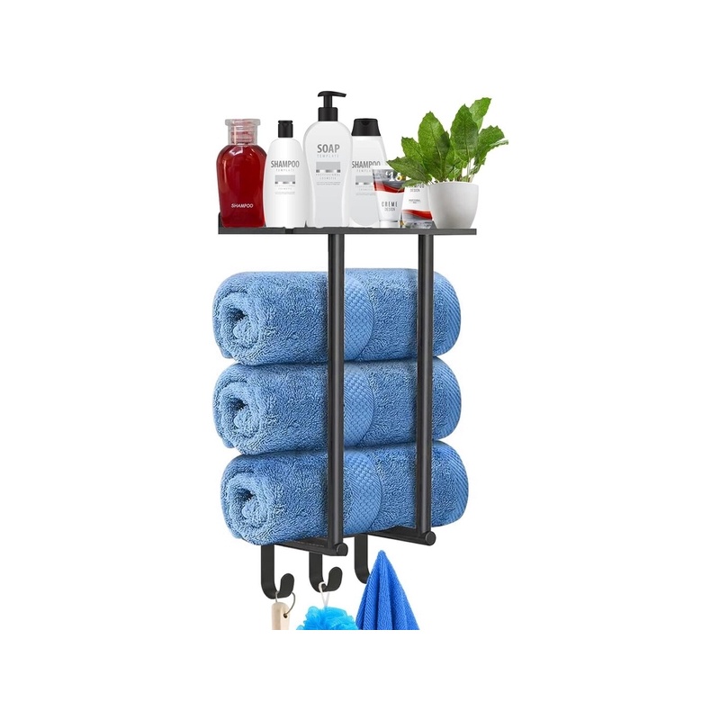 Roostevabast terasest käterätikuivati, 40 cm, must