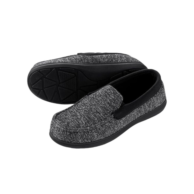 RockDove vīriešu audekla mokasīna čības, melnas 45EU