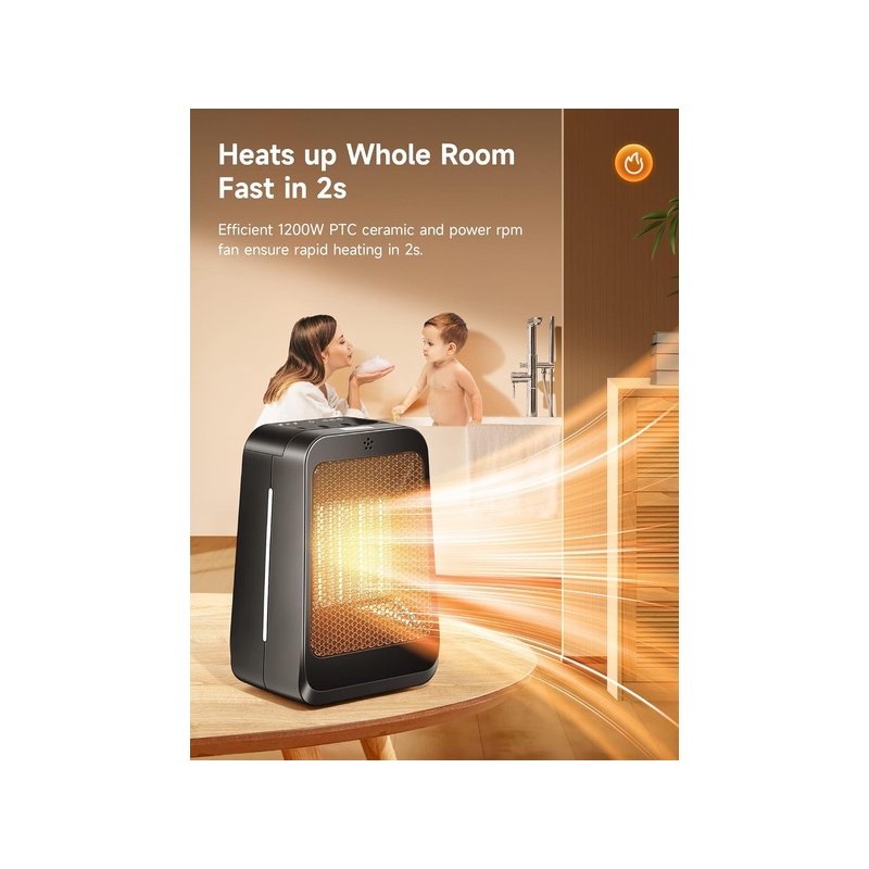 Mubarek šildytuvas, 1200 W B0CKWH1PYL