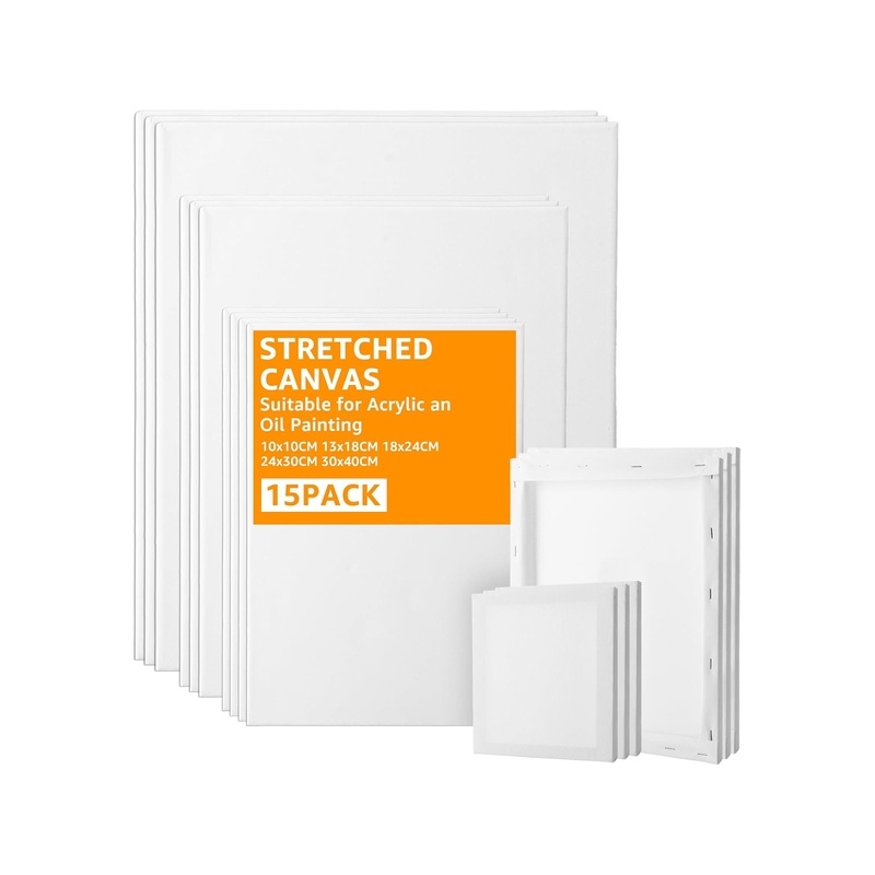 APACALI gleznošanas audekli, 15 gab.