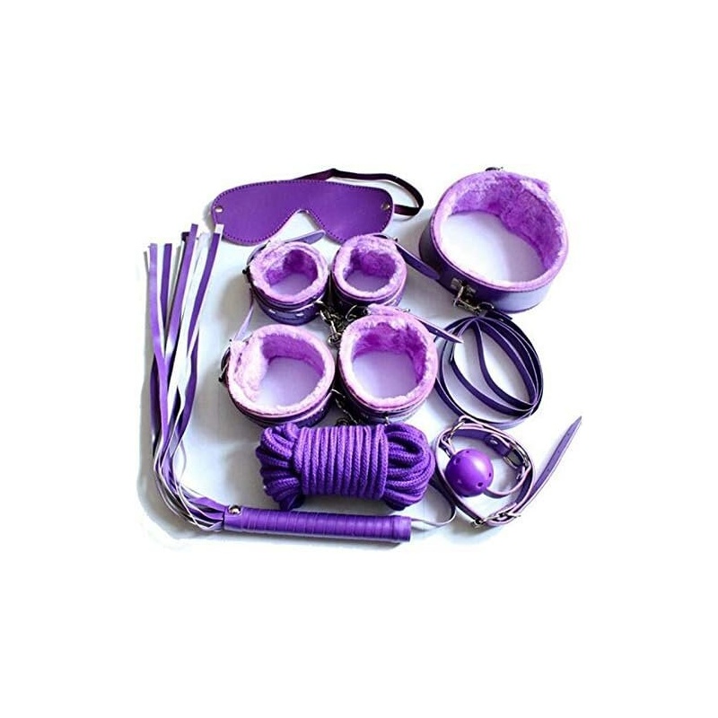 BDSM sekso žaislų rinkinys LovelyMia, 7 vnt., violetinis