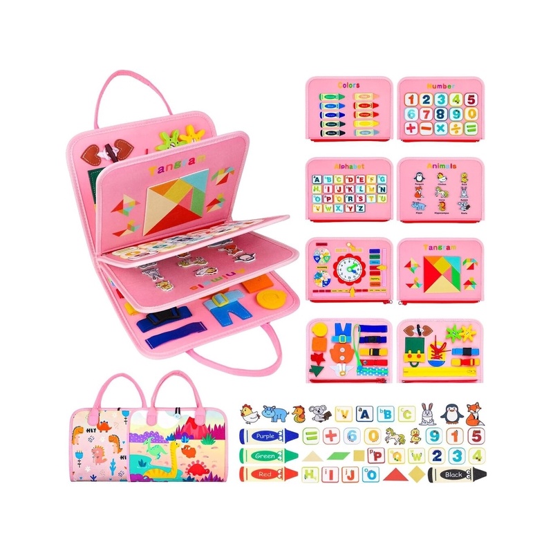 QuizFun Busy Board Montessori Toys for Kids