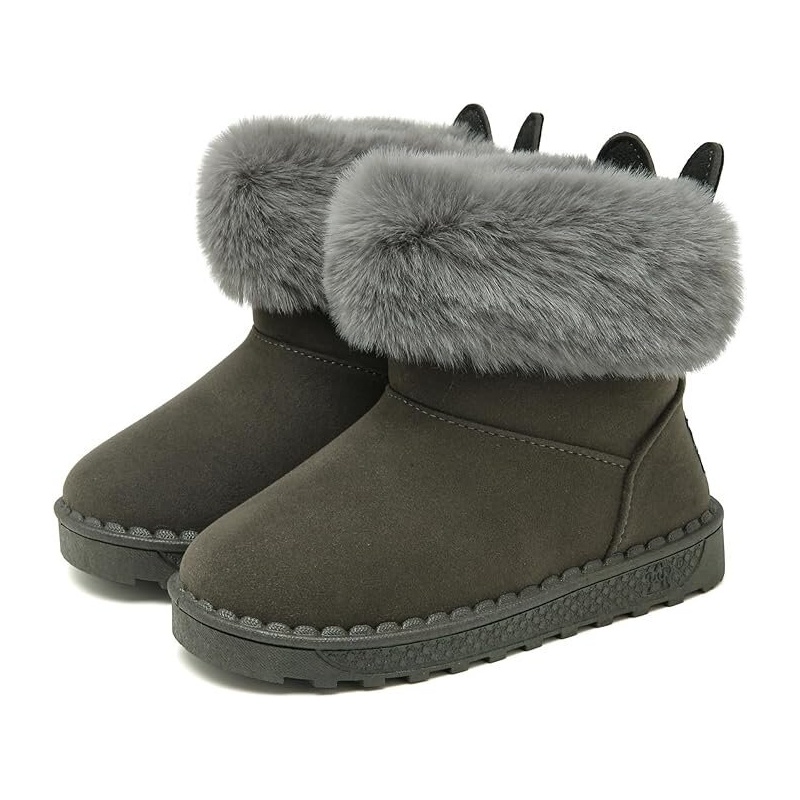 SMajong winter boots for girls, grey EU25