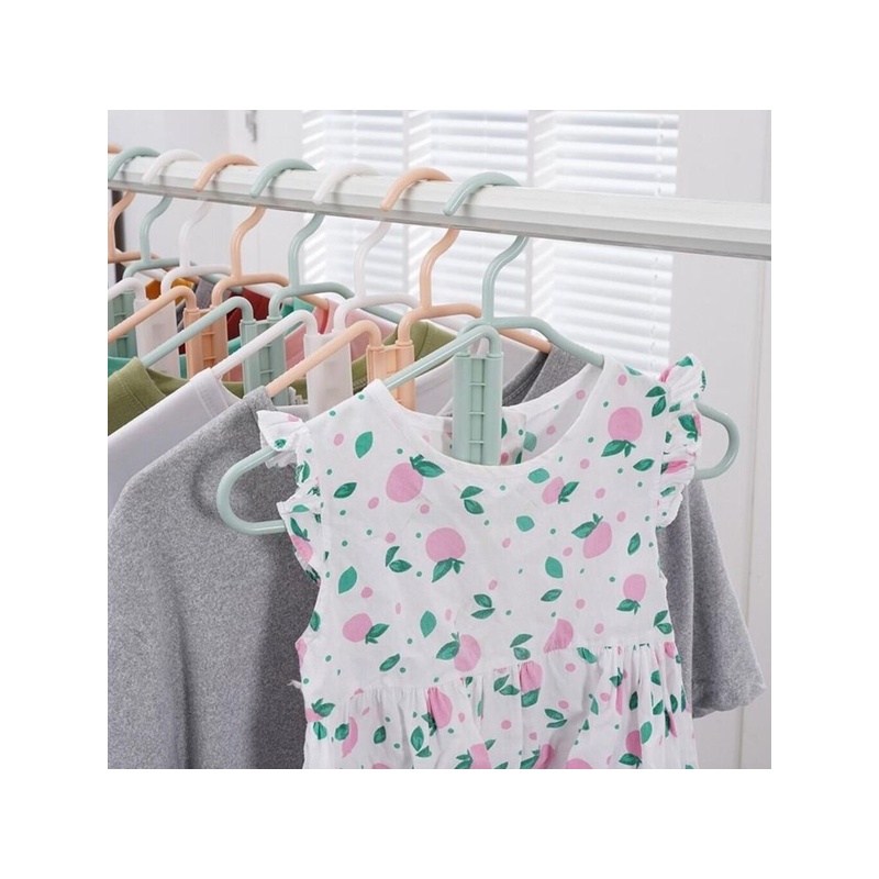 HomeLux foldable hangers, 5 pcs, white