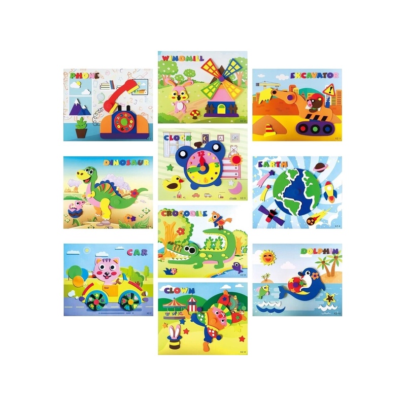 Laste arendav komplekt loominguks Papi Dada, 10tk