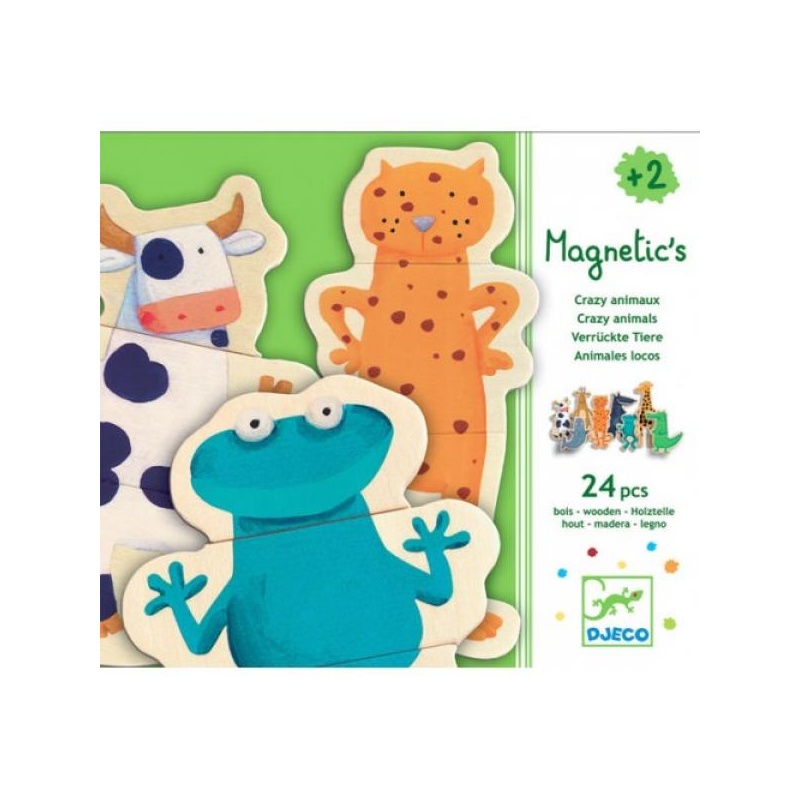 Wooden magnetics - Crazy Animals