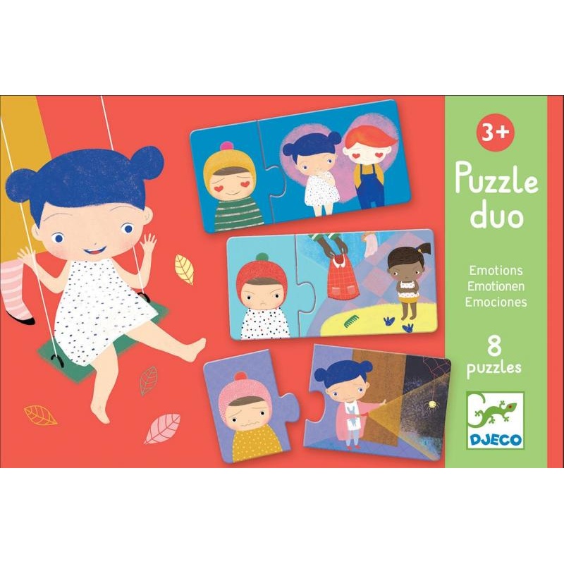 Educational games - Puzzle duo/trio - Emotions