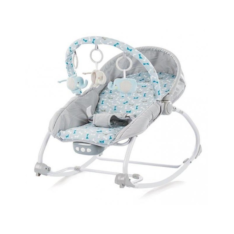 Infant rocking chair with music and vibration grey