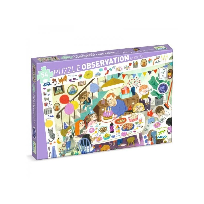 Observation puzzles - Birthday Party - 54 pcs