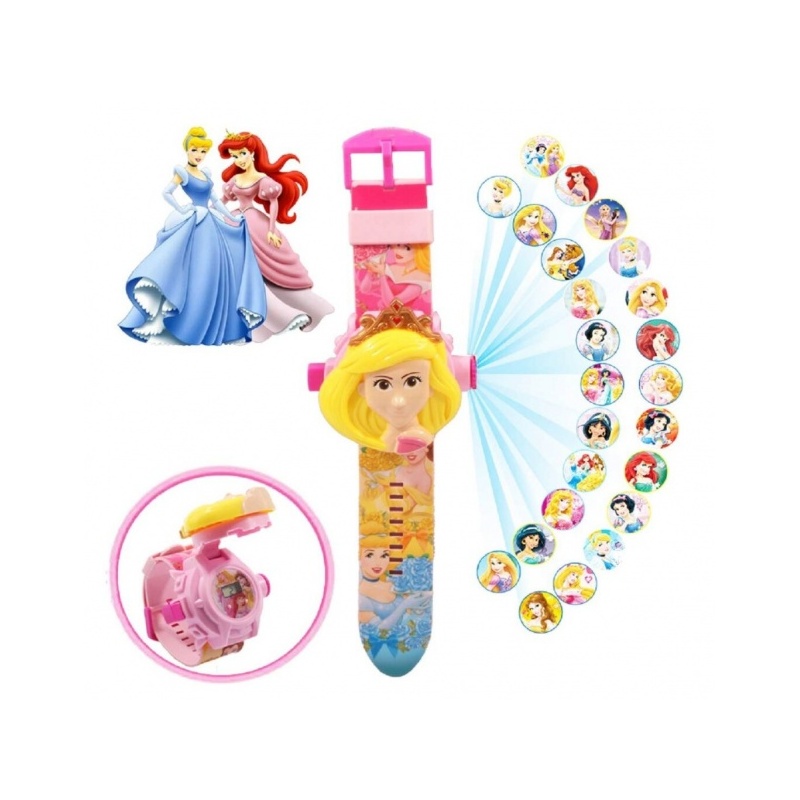 Milando B7 lasten kello projektorilla Disney Princesses