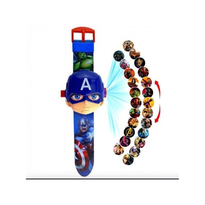 Milando B8 lasten kello projektorilla Marvel Avengers Captain America