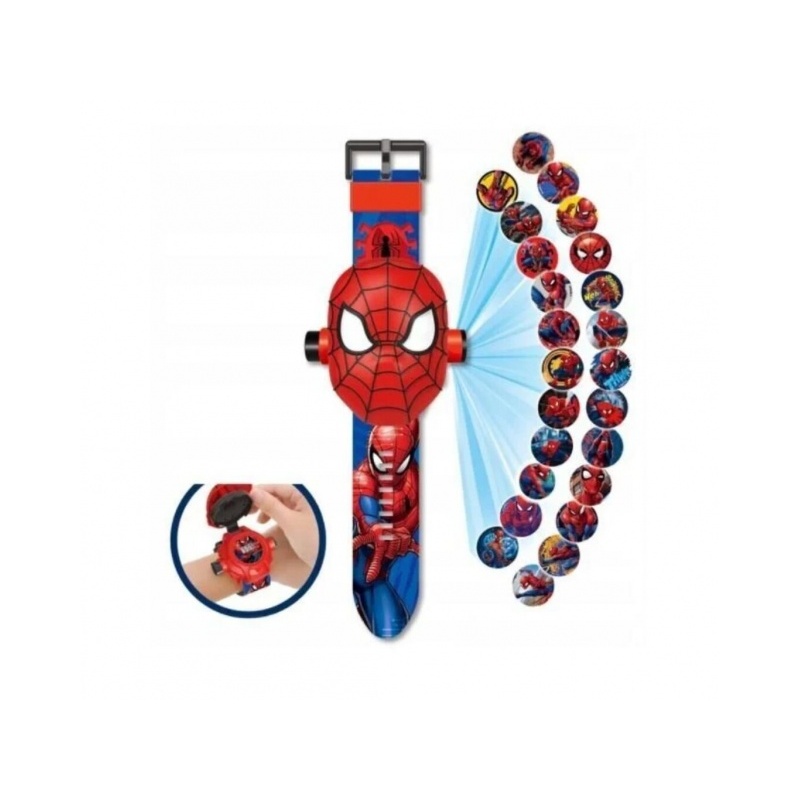 Milando B13 lasten kello projektorilla Marvel Spider Man