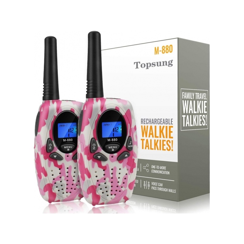 Topsung radiopuhelimet, 2 kpl, pinkki