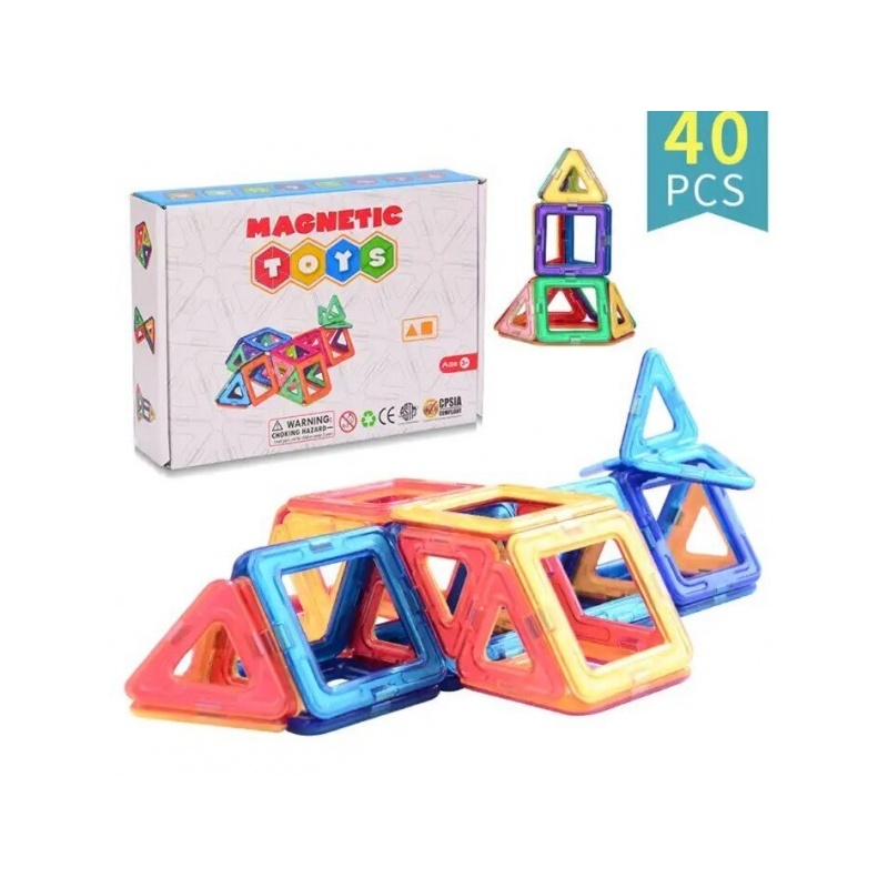 Tee itse magneettiset lohkot, 40 kpl