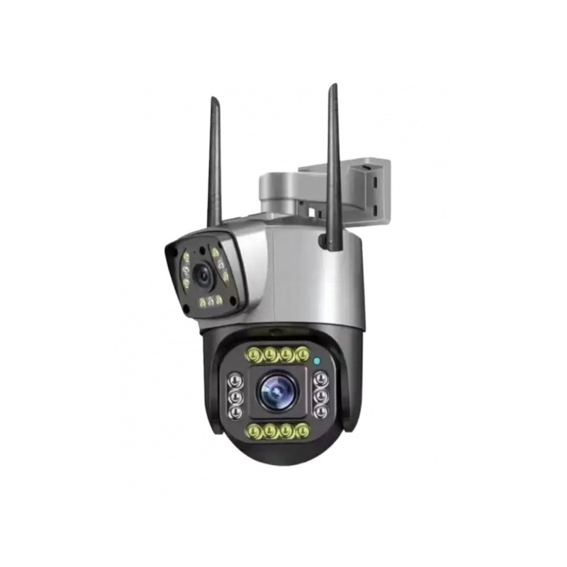 PTZ Wi-Fi CCTV-kamera kaksoislinssillä, OEM