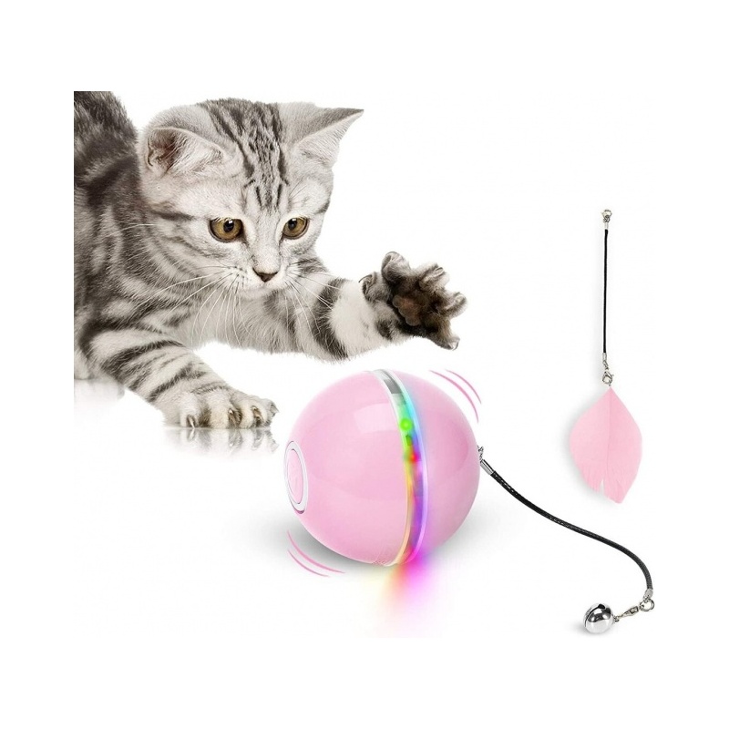 Interaktiivinen lelu, kissanpallo USB LED WWVVPET