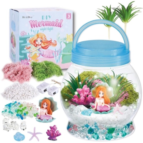 Wit & Work DIY Mermaid-yövalosetti tytöille
