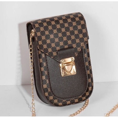 Loopsee moteriškas mažas krepšys per petį, rudas