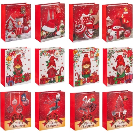 Dovanų maišelių rinkinys, 12vnt.
