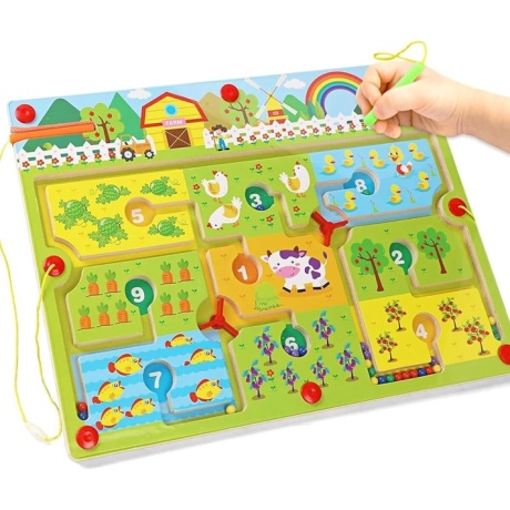 Magnētiskā labirinta interaktīva rotaļlieta Homcent