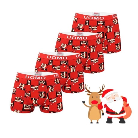 Boxers for boys TrendyBoy, 4 pcs, red
