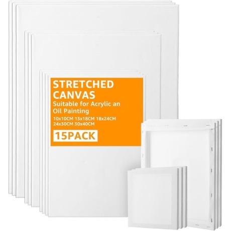 APACALI gleznošanas audekli, 15 gab.