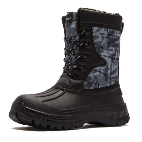 Bērnu ziemas zābaki Hobibear, melni/pelēki EU28