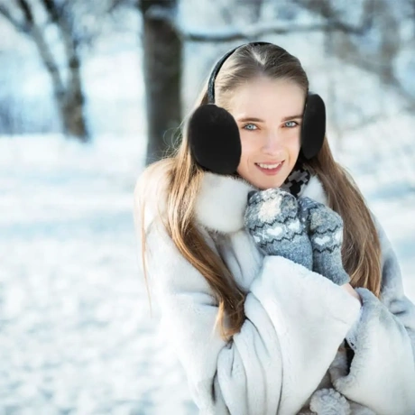  Ziemas austiņas Woirroip, melnas