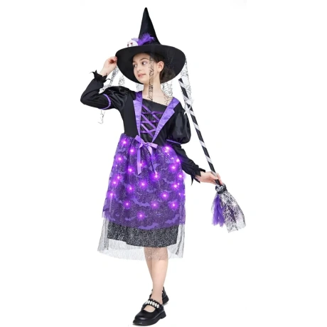 Bērnu raganas kostīms, 3-4 gadi/110-120cm