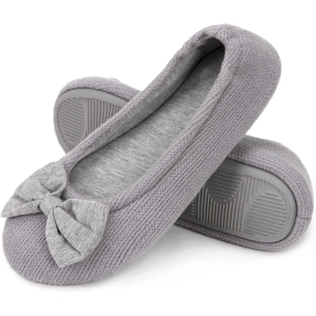 EverFoams sieviešu auduma baleta apavi, pelēki 38-39EU