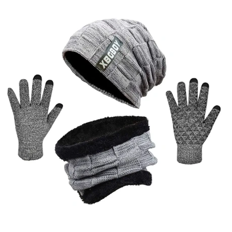 Swygoo winter hat, scarf and touchscreen gloves set