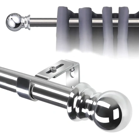 Single-row curtain rod Venwemong 76–110 cm
