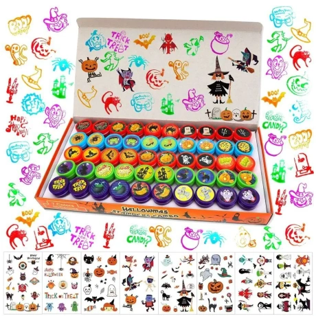 Vaikiški pašto ženklai, 50 vnt. ir laikinos tatuiruotės, 120 vnt. HOWAF