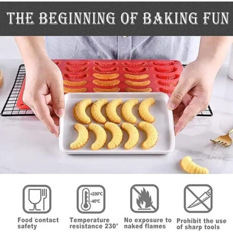 LuWomenre silicone baking mold, red