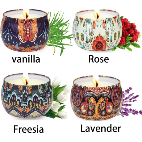 Nancia 4 aromatinių žvakių rinkinys