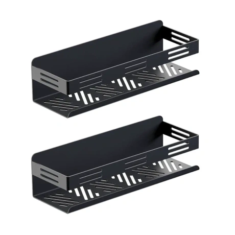 Prieskonių lentyna Fretonba, 30 cm, juoda