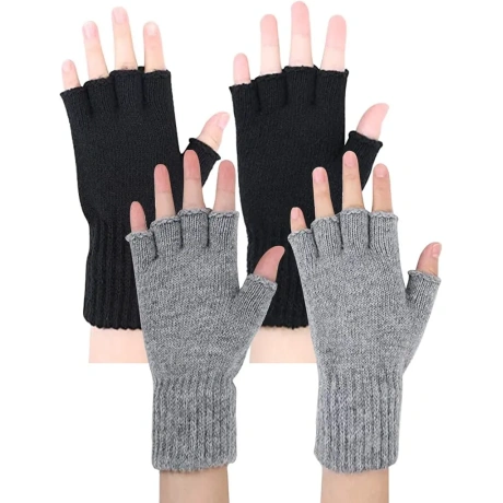 Rakiuty bezpirkstu cimdi, 2 pāri