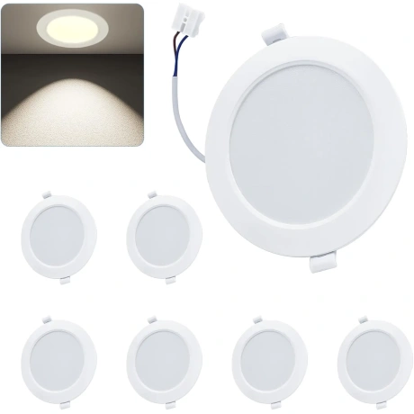 WeshLMPO B0BZPG2SGK įleidžiami LED šviestuvai, 6 vnt.