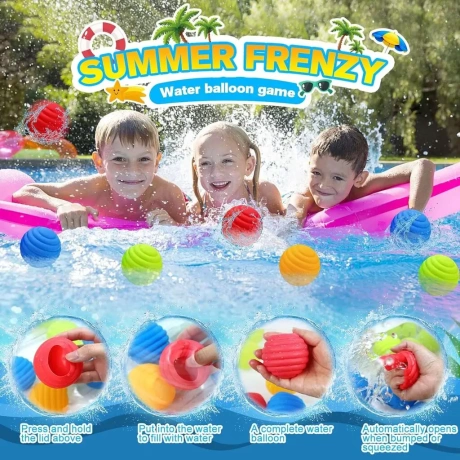 MHMondawn Reusable Water Bombs, 12 pcs.