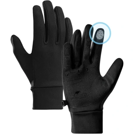 Šiltos sportinės pirštinės Naturehike, XL, juodos