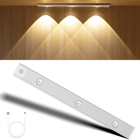 WUYOR LED bezvadu skapja apgaismojums ar sensoru, 40 cm